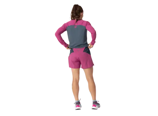 Dynafit Alpine Pro 2v1 dámske bežecké kraťasy Magenta