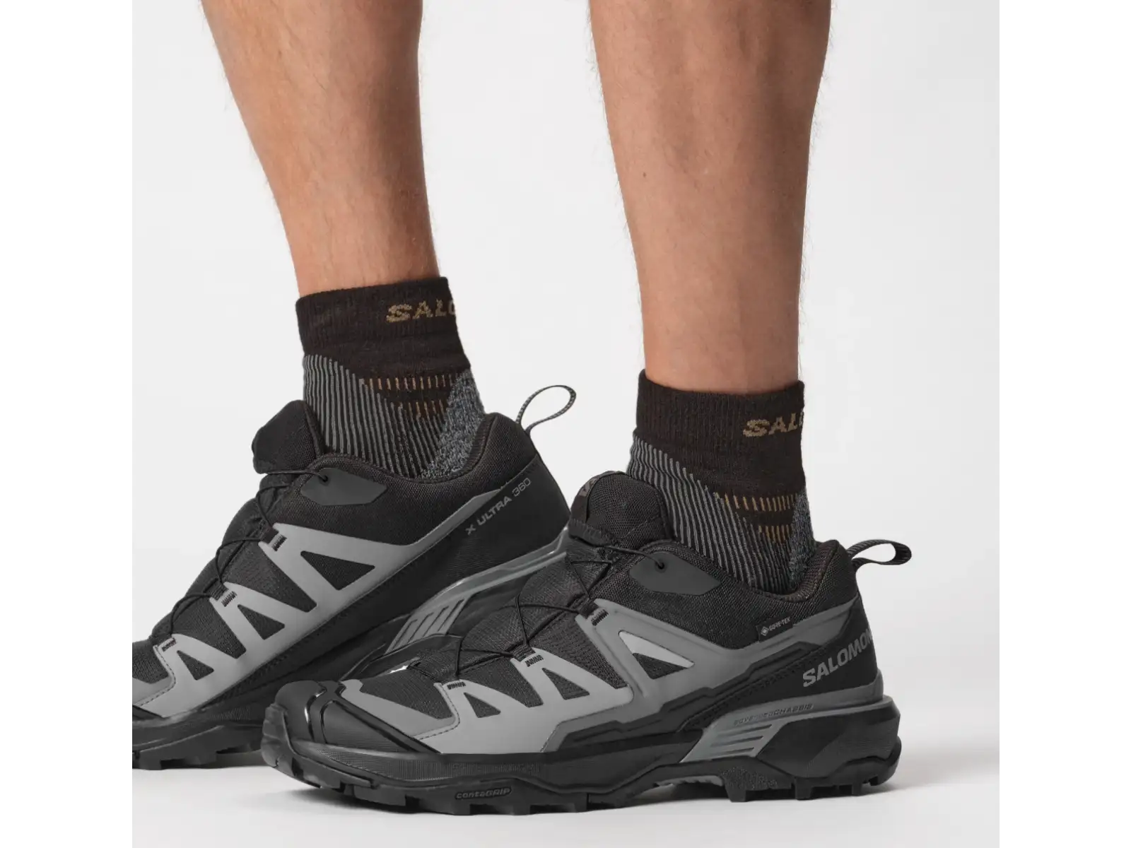 Salomon X Ultra 360 GTX pánska turistická obuv Black/Magnet/Quiet Shade