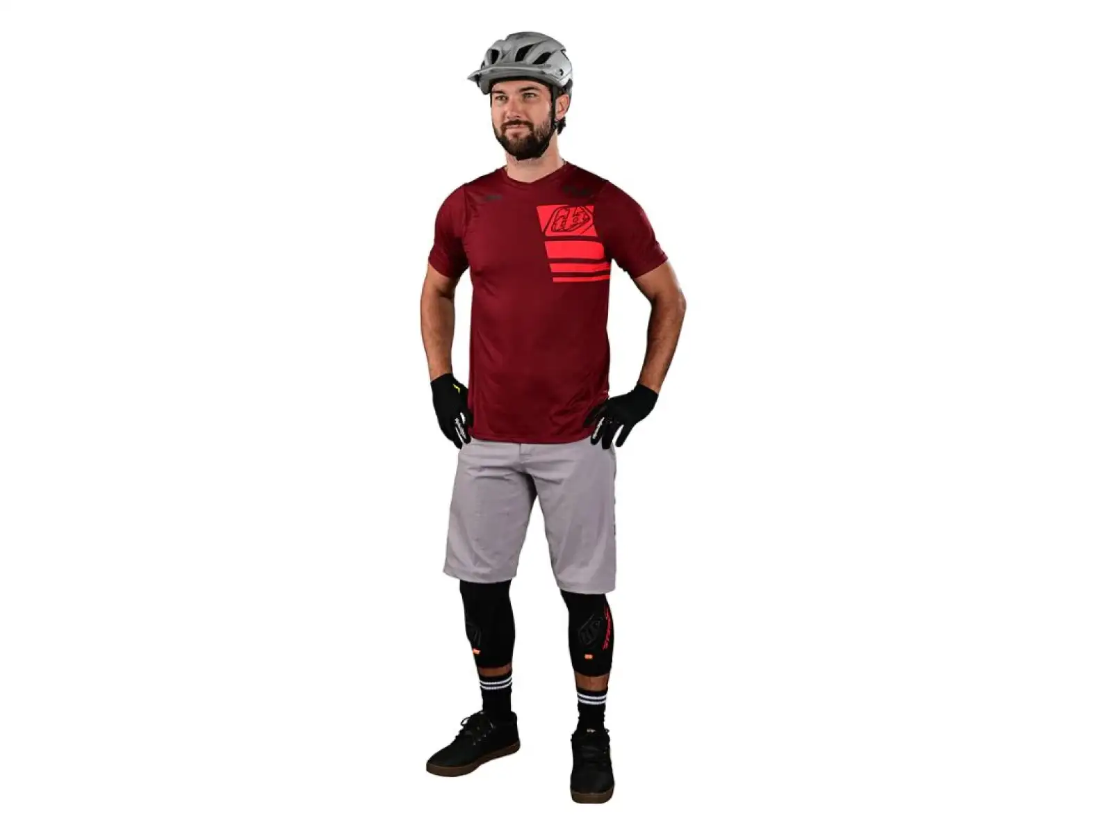 Troy Lee Designs Skyline Air SS Pánske tričko s krátkym rukávom Stacks Syrah