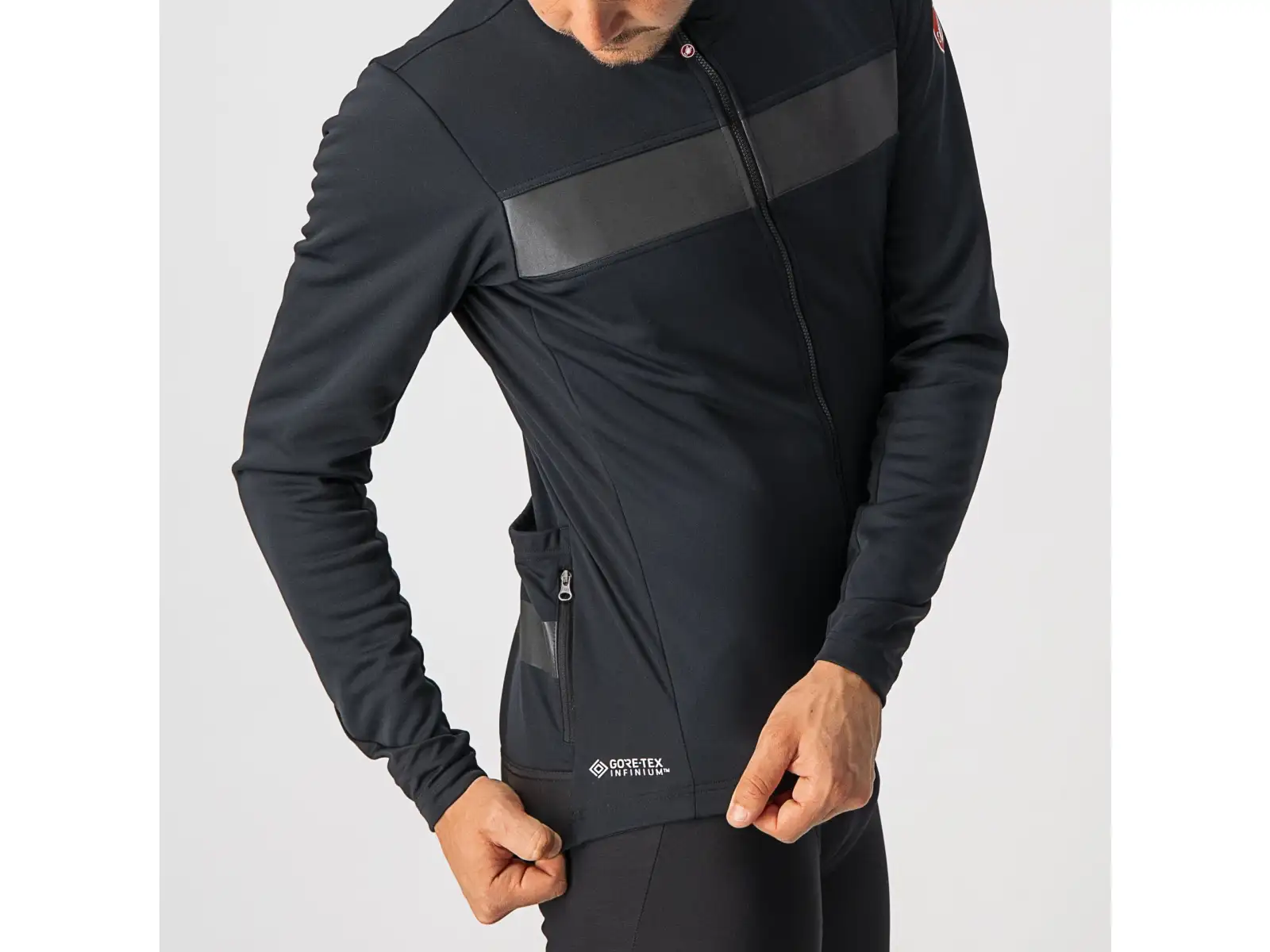 Castelli Raddoppia 3 pánska bunda Light Black/Black Reflex
