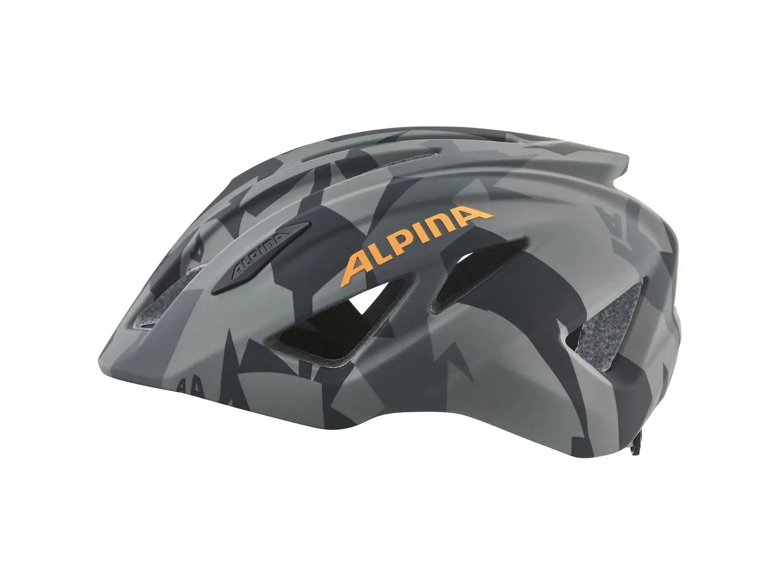Alpina Pico Flash detská prilba Black/Camo Orange Gloss