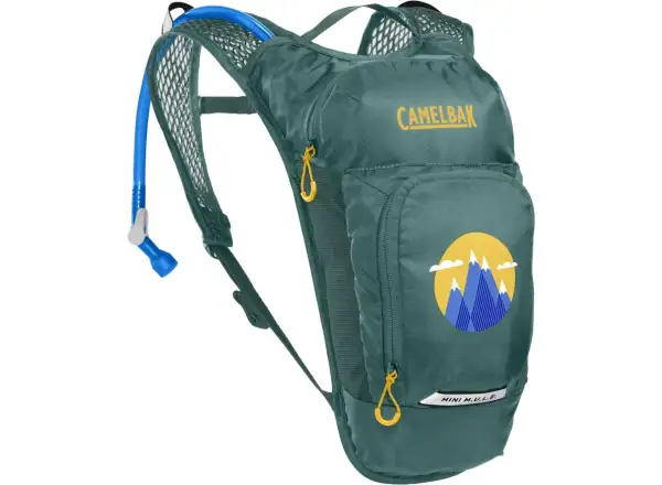 Camelbak Mini Mule Detský batoh 5 l + pitný vak 1,5 l Zelená/Hory