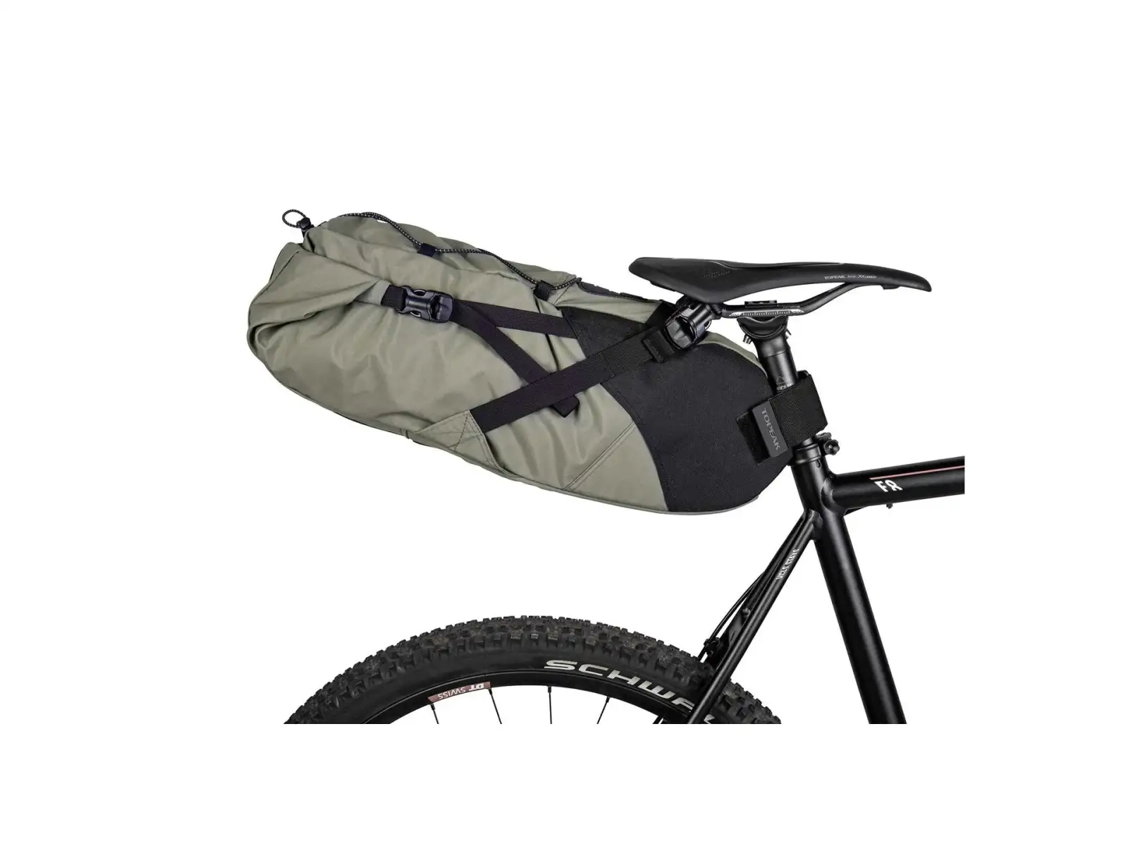 Rolovacia sedlová brašna Topeak BackLoader 15 l zelená