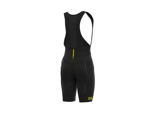 Alé R-EV1 Agonista Plus pánske kraťasy s vložkou a trakmi black/fluo yellow