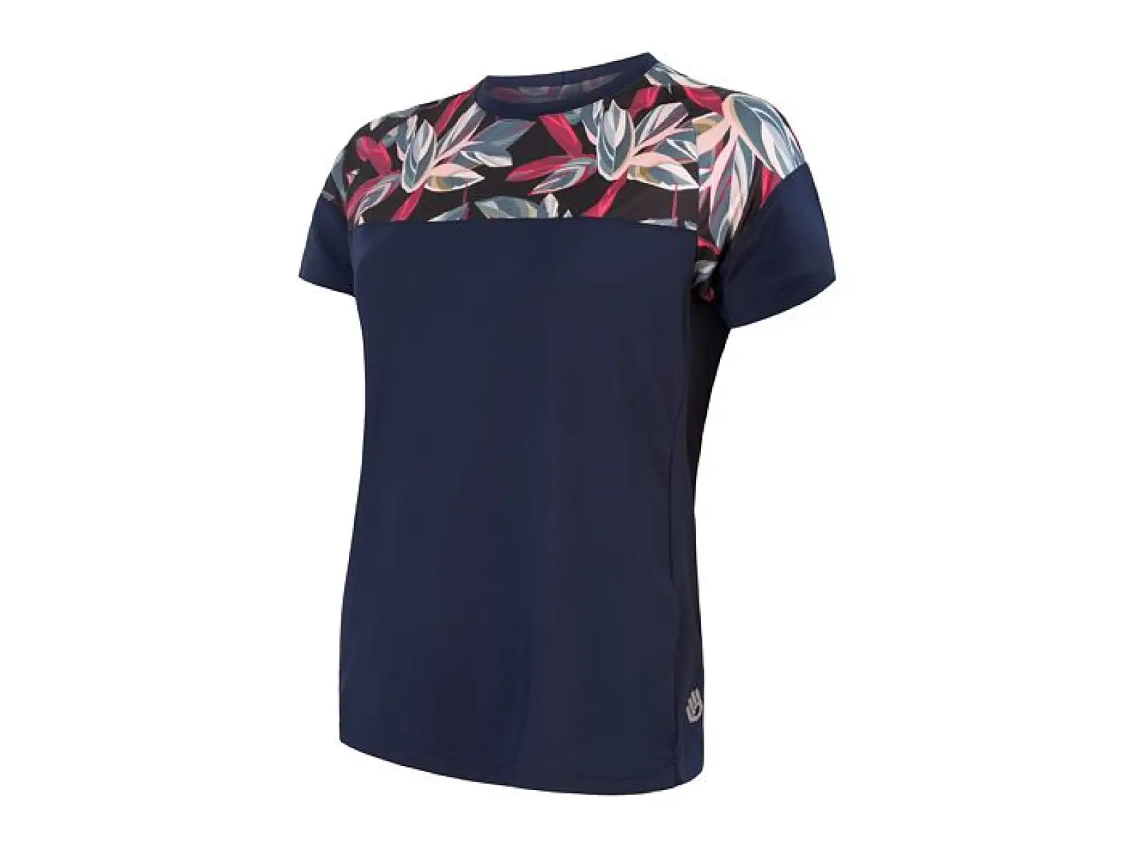 Sensor Helium dámsky dres krátky rukáv Blue/Leaves