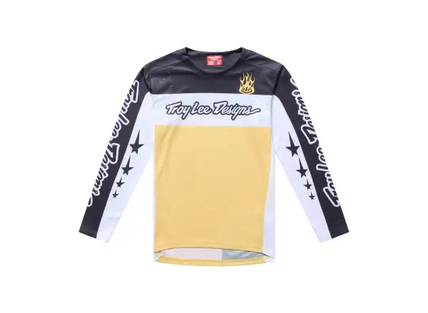 Troy Lee Designs Youth Sprint Pro detský dres dlhý rukáv Yo Moto Butter Real Teal
