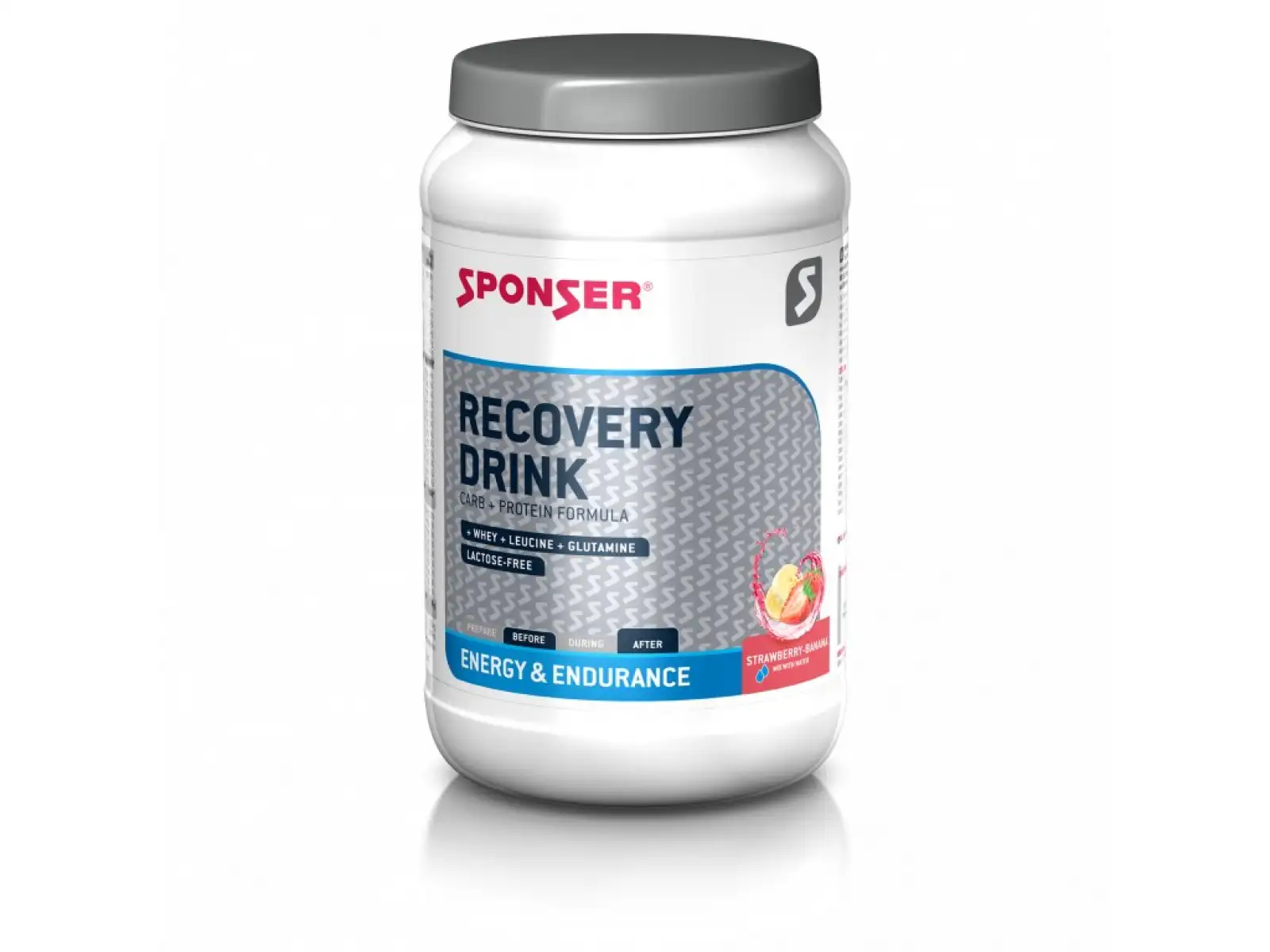 Sponser Recovery Drink regeneračný nápoj v prášku jahoda-banán 1200 g