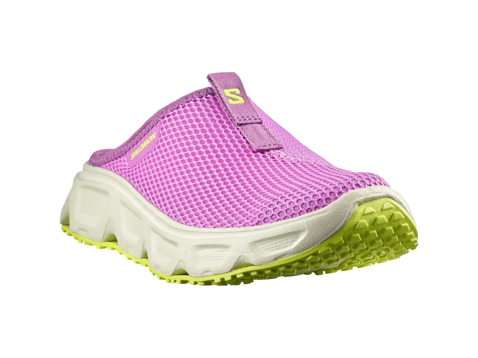 Salomon Reelax Slide 6.0 dámske papuče Iris Orchid/Asparsgud Green/Acid Lime