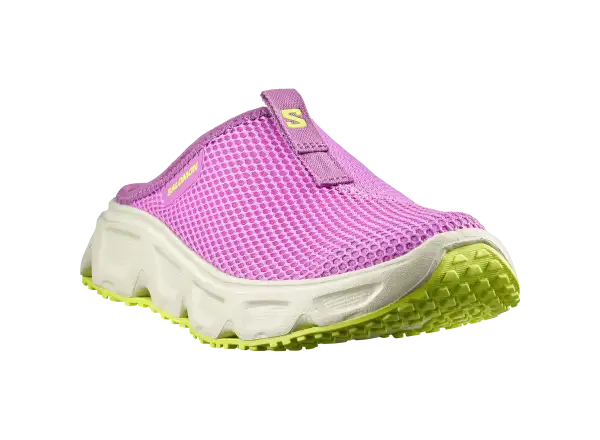 Salomon Reelax Slide 6.0 dámske papuče Iris Orchid/Asparsgud Green/Acid Lime