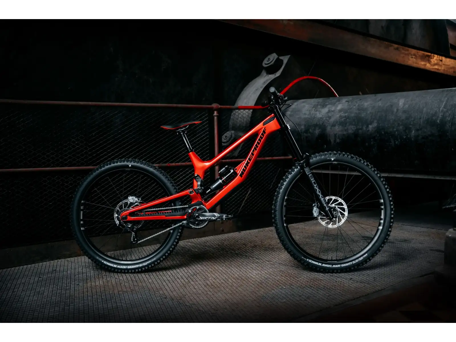 Nukeproof Dissent Carbon Pro 297 GX DH7 zjazdový bicykel Red
