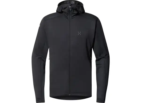 Haglöfs L.I.M Mid Multi Hood pánska mikina True Black
