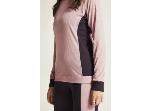 Craft Core Dry Baselayer dámska súprava tričko dlhý rukáv+nohavice ružová