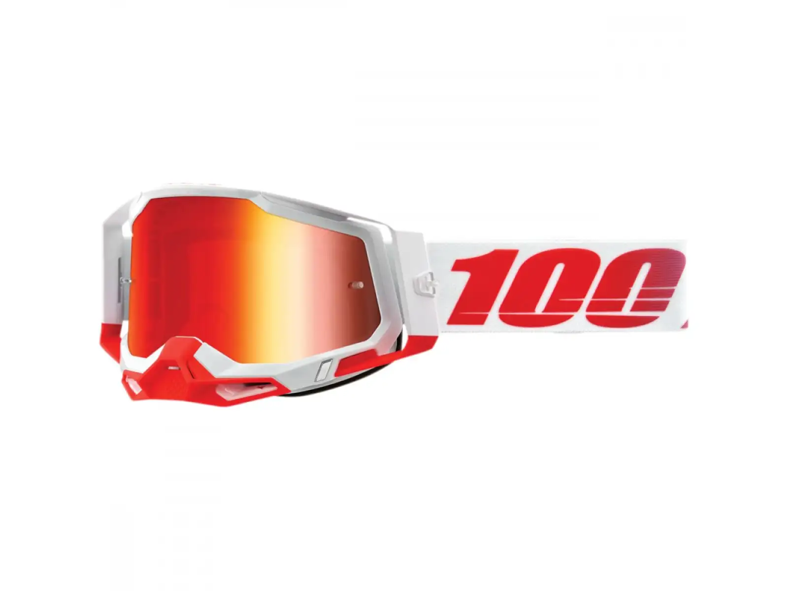 100% Racecraft 2 okuliare St Kith/Mirror Red Lens