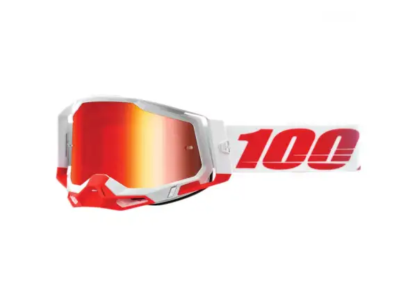 100% Racecraft 2 okuliare St Kith/Mirror Red Lens