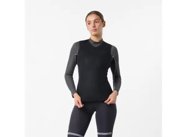 Castelli Gold Days dámska stredná vrstva bez rukávov Black