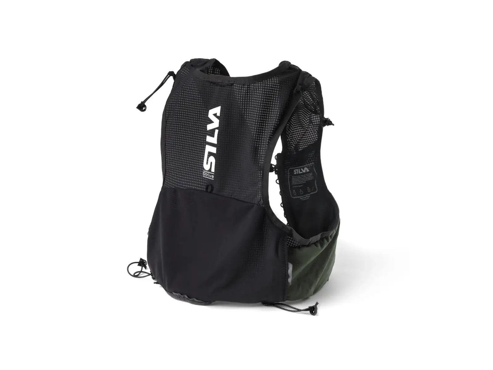 Silva Strive Fly Green bežecká vesta tmavozelená