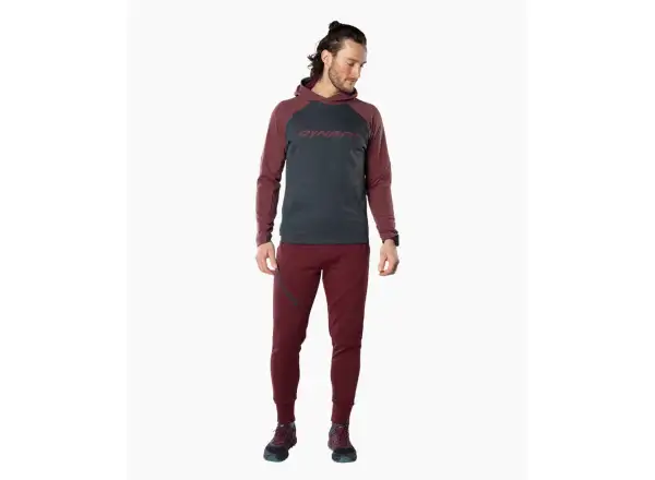 Dynafit 24/7 Polartec Hoody pánska mikina Burgundy