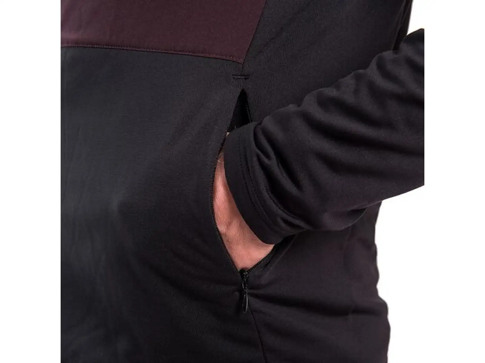 Sensor Coolmax Thermo pánska bunda čierna/Port Red
