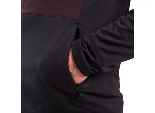 Sensor Coolmax Thermo pánska bunda čierna/Port Red