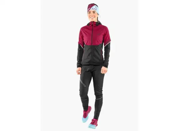 Dynafit Alpine Hybrid dámske bežecké nohavice Black Out/Magnet