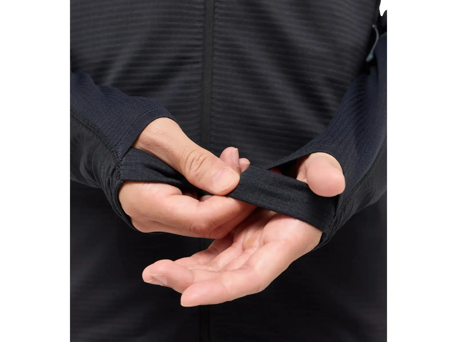 Haglöfs L.I.M Mid Multi Hood pánska mikina True Black