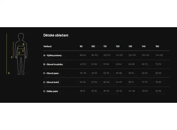 Senzor Cyklo Entry detské krátke nohavice True Black