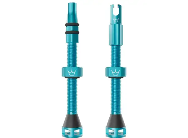 Peatys Holeshot Fast Flow bezdušové ventilky 60 mm Turquoise