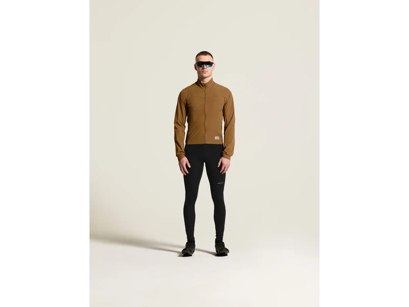 CRAFT Endur Light Wind pánska cyklistická bunda hnedá