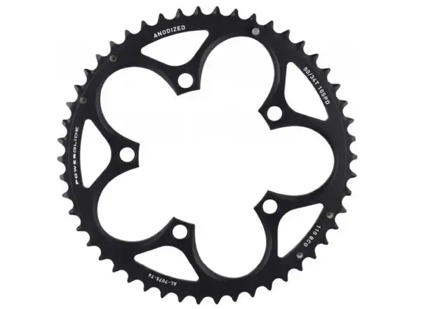Sram cestný prevodník 50 zubov V2 110 BCD Al čierna (pre 50/34)