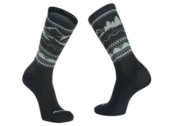 Ponožky Northwave Core Black/Forest Green