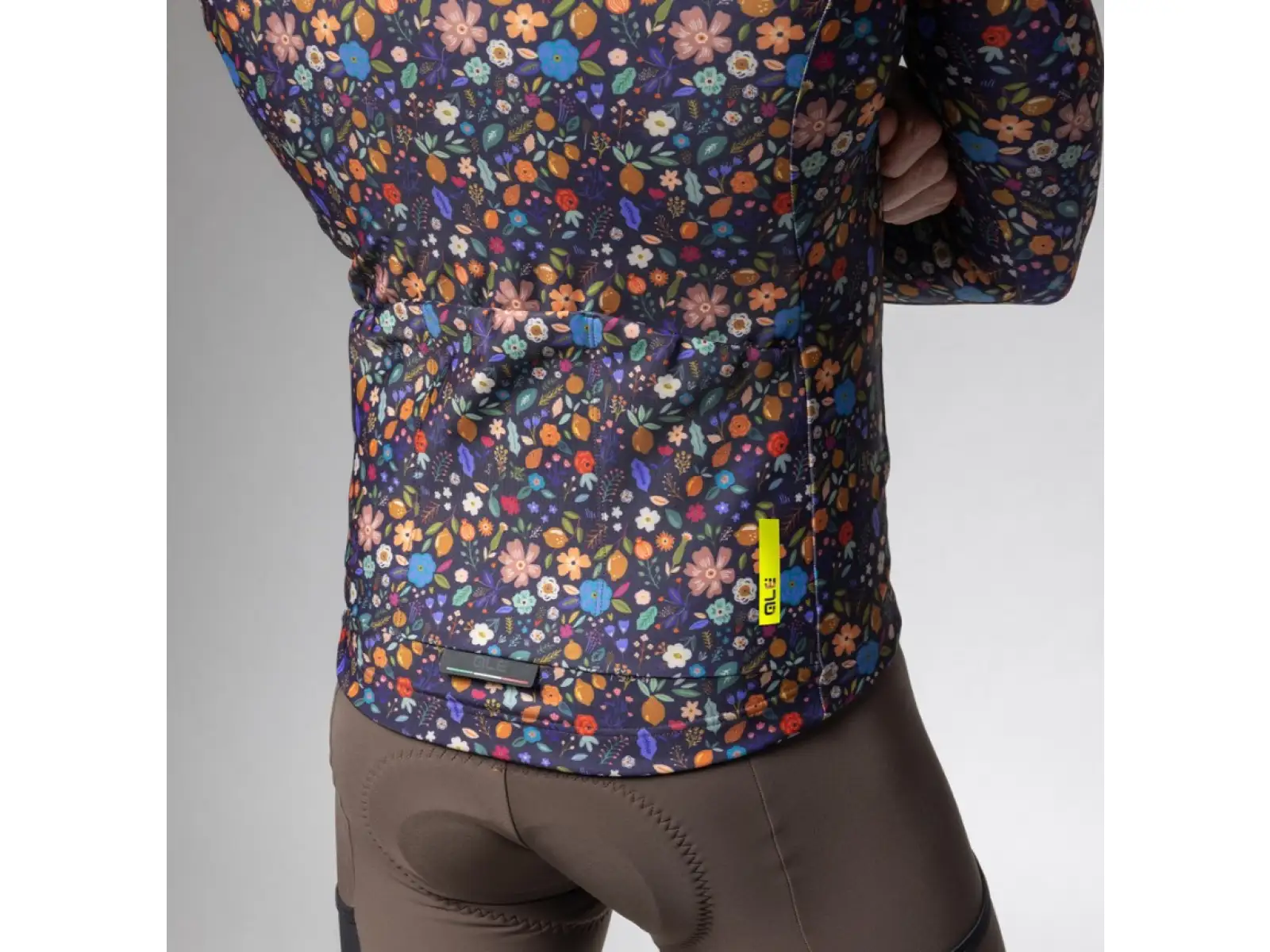 Alé Pragma pánsky zateplený dres dlhý rukáv Flowery