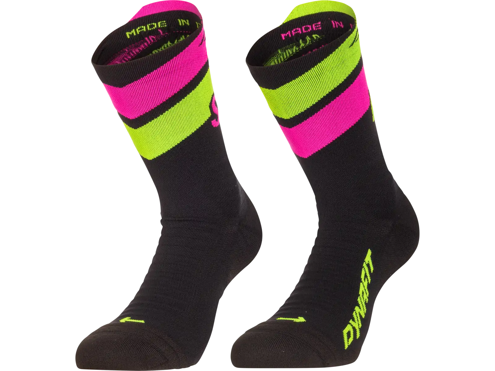 Dynafit Ultra Crew bežecké ponožky Black Out/Ultra Yellow