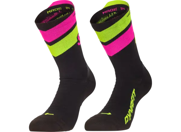 Dynafit Ultra Crew bežecké ponožky Black Out/Ultra Yellow
