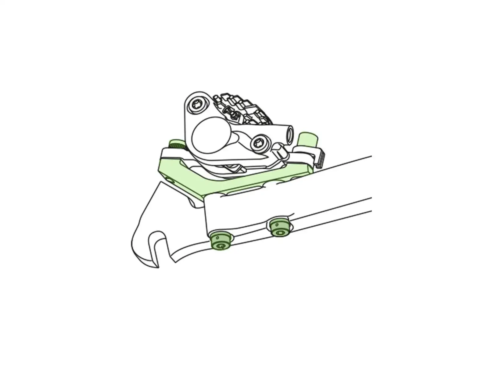 Shimano SM-MA-R160PDH adaptér zadný z Flat-Mount na Post Mount 160 mm