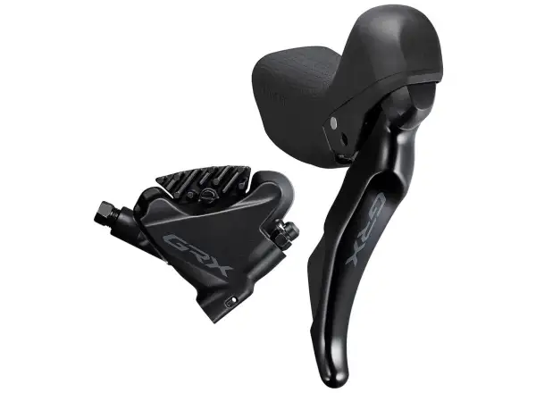 Shimano GRX ST-RX400 / BR-RX400 zadná brzda a prehadzovačka 10 sp. Flat Mount polymer + chladič