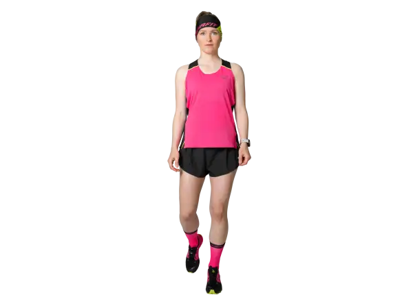 Dynafit DNA dámske bežecké tielko Pink Glo