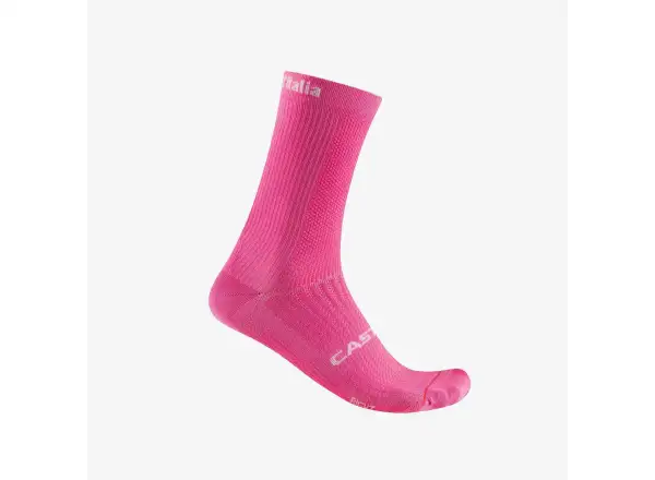 Castelli Giro Logo 18 cyklistické ponožky Ružová