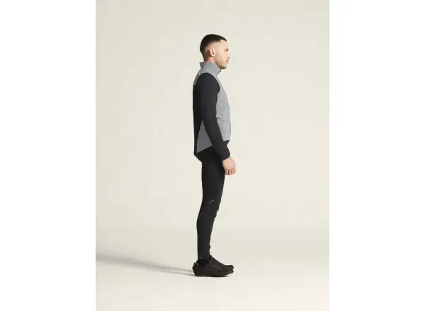 Craft ADV Essence Lumen Wind reflexná pánska vesta sivá
