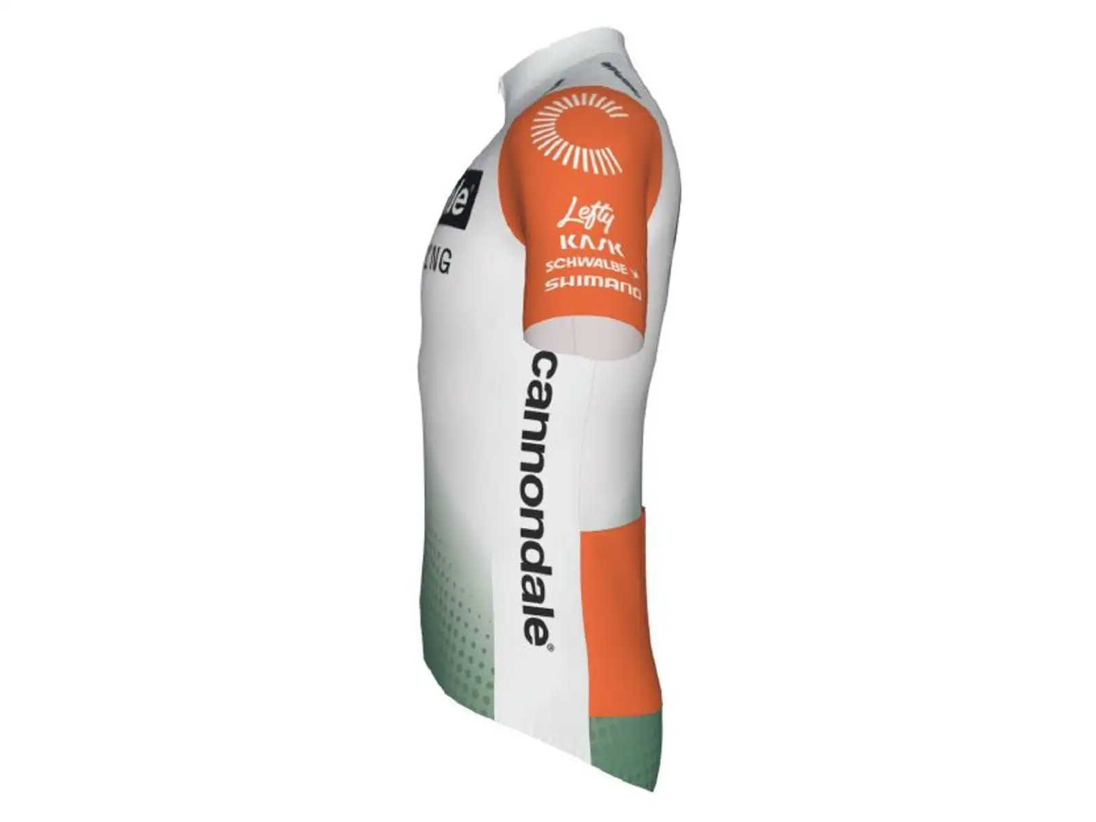Pánsky cyklistický dres Cannondale CFR Replica 2025 krátky rukáv (zelená/červená)