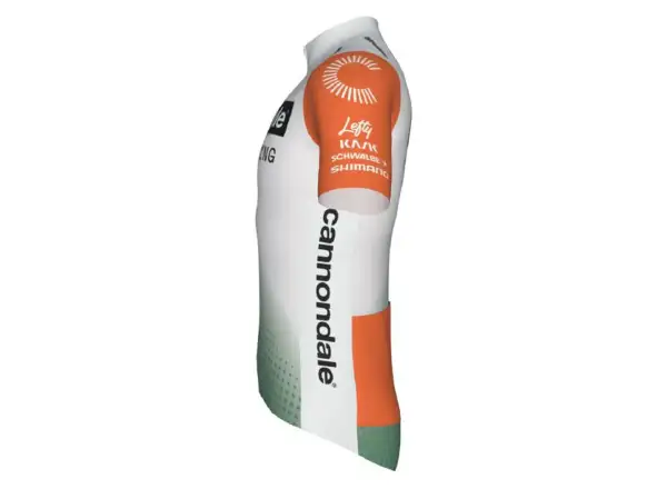 Pánsky cyklistický dres Cannondale CFR Replica 2025 krátky rukáv (zelená/červená)