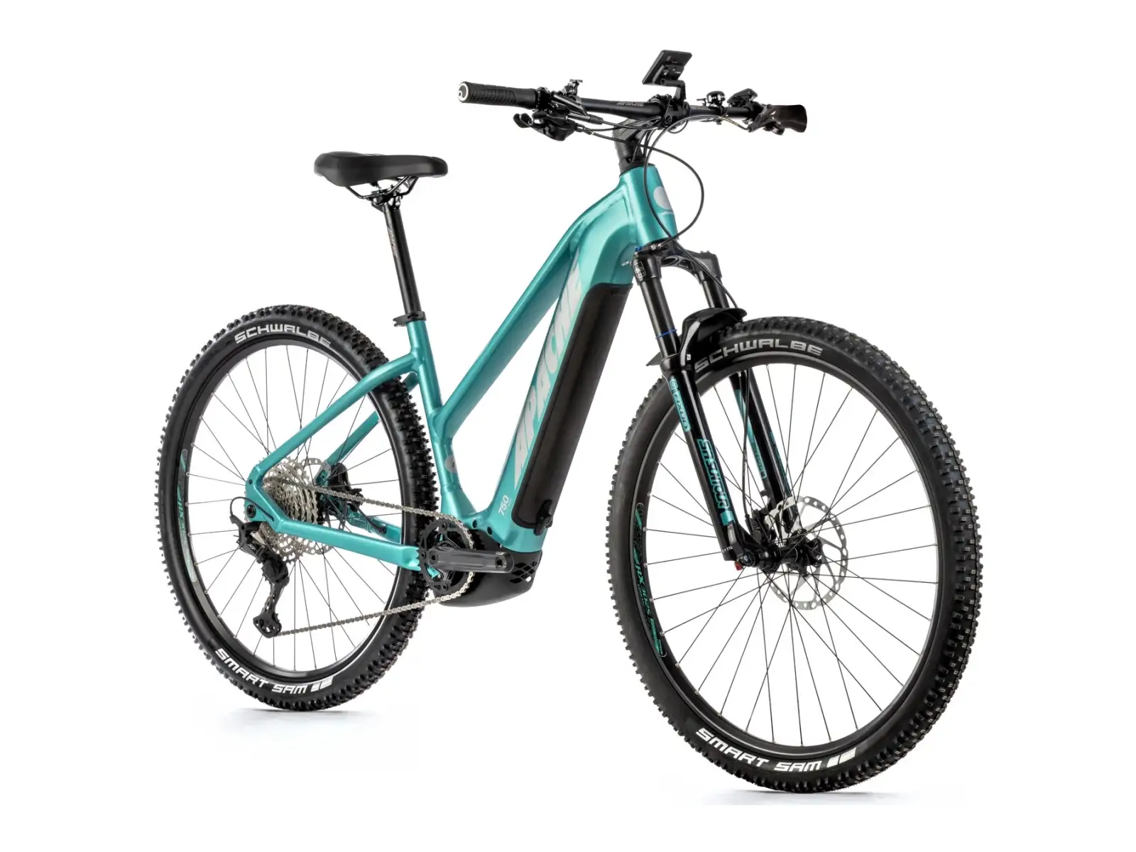 Apache Hupahu 2 Bosch Lady 1000 Wh dámsky horský elektrobicykel tyrkysová