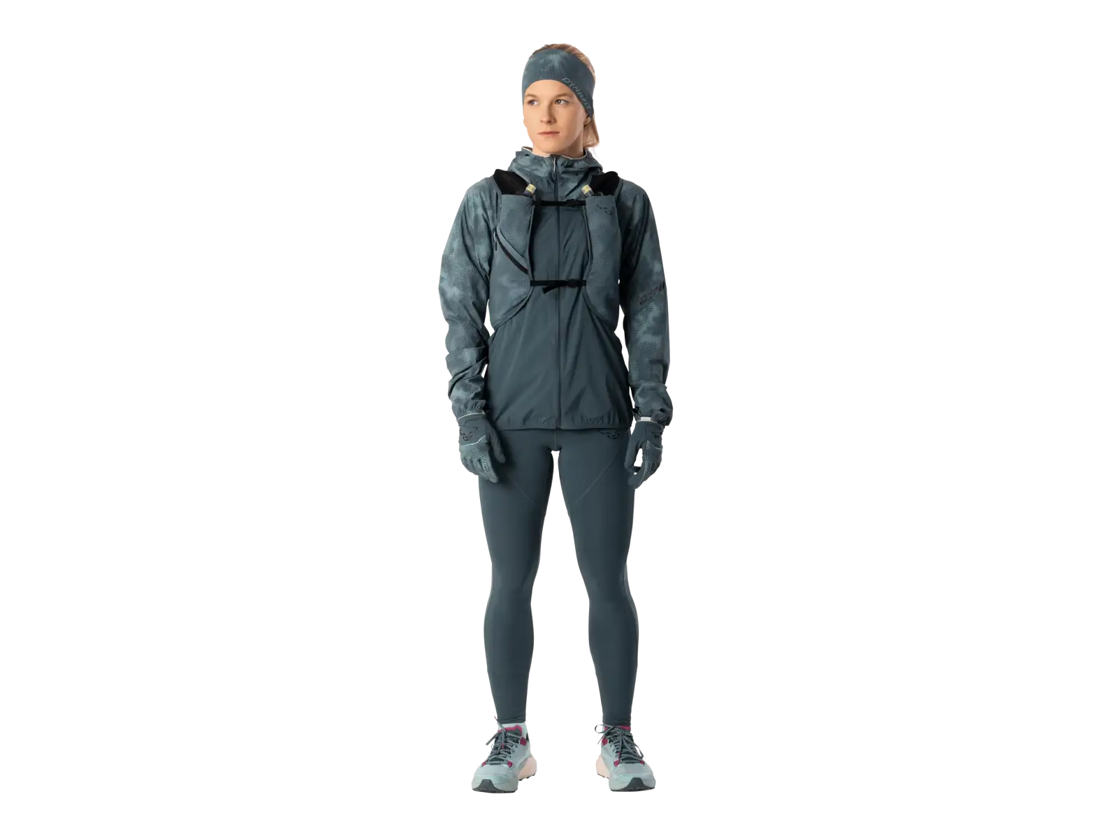 Dynafit Trail 6 Reflective bežecká vesta Cinder/Smoke Blue