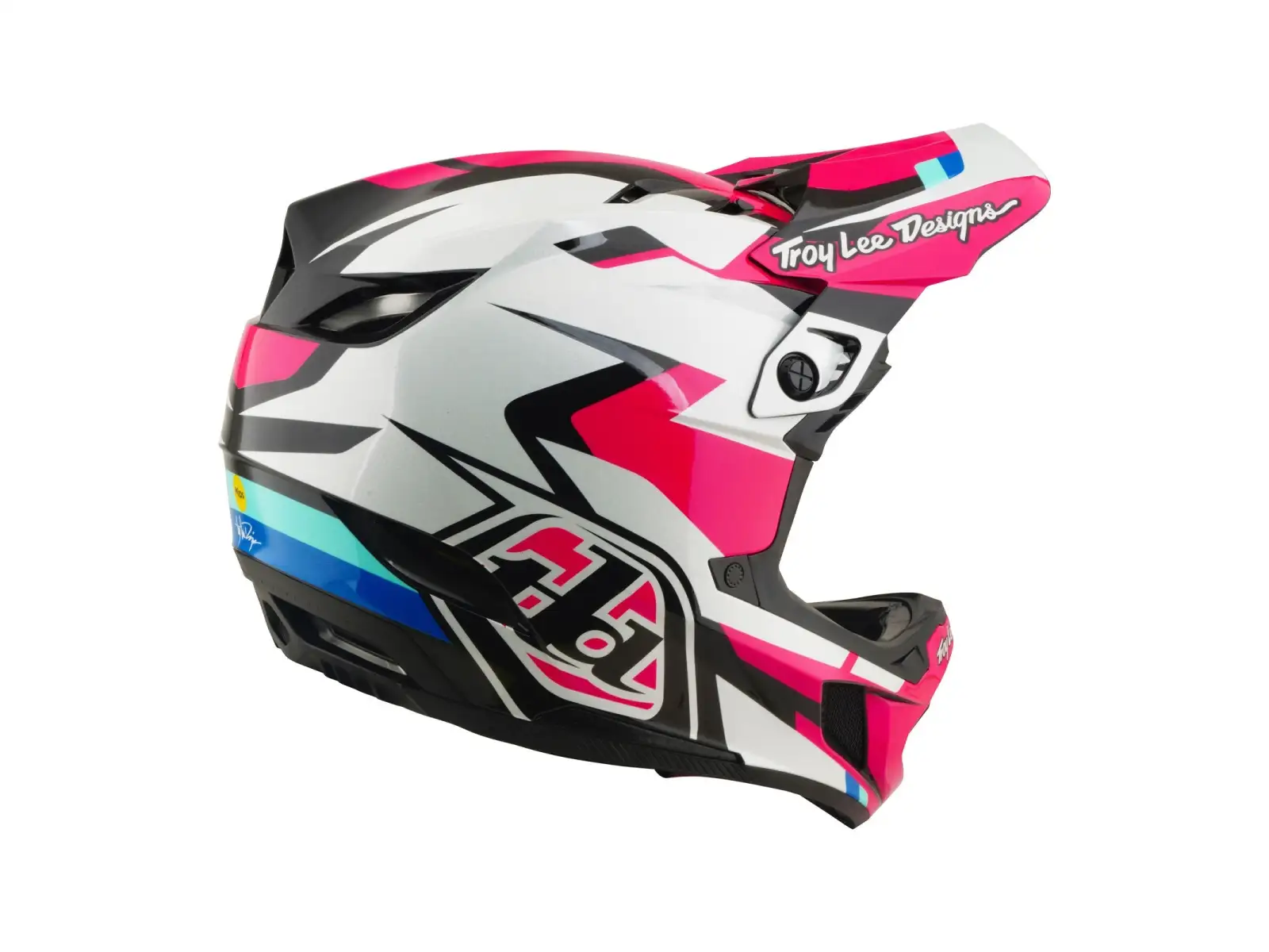 Troy Lee Designs D4 Polyacrylite MIPS prilba Roamer Magenta