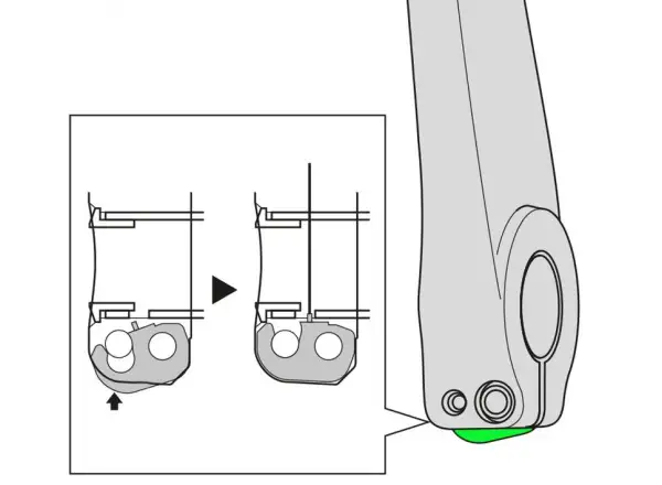 Shimano FC-M580 podložka pre ľavú kľuku