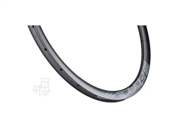Force Karbon Disc cestný ráfik 35 mm Z 24 dier čierna