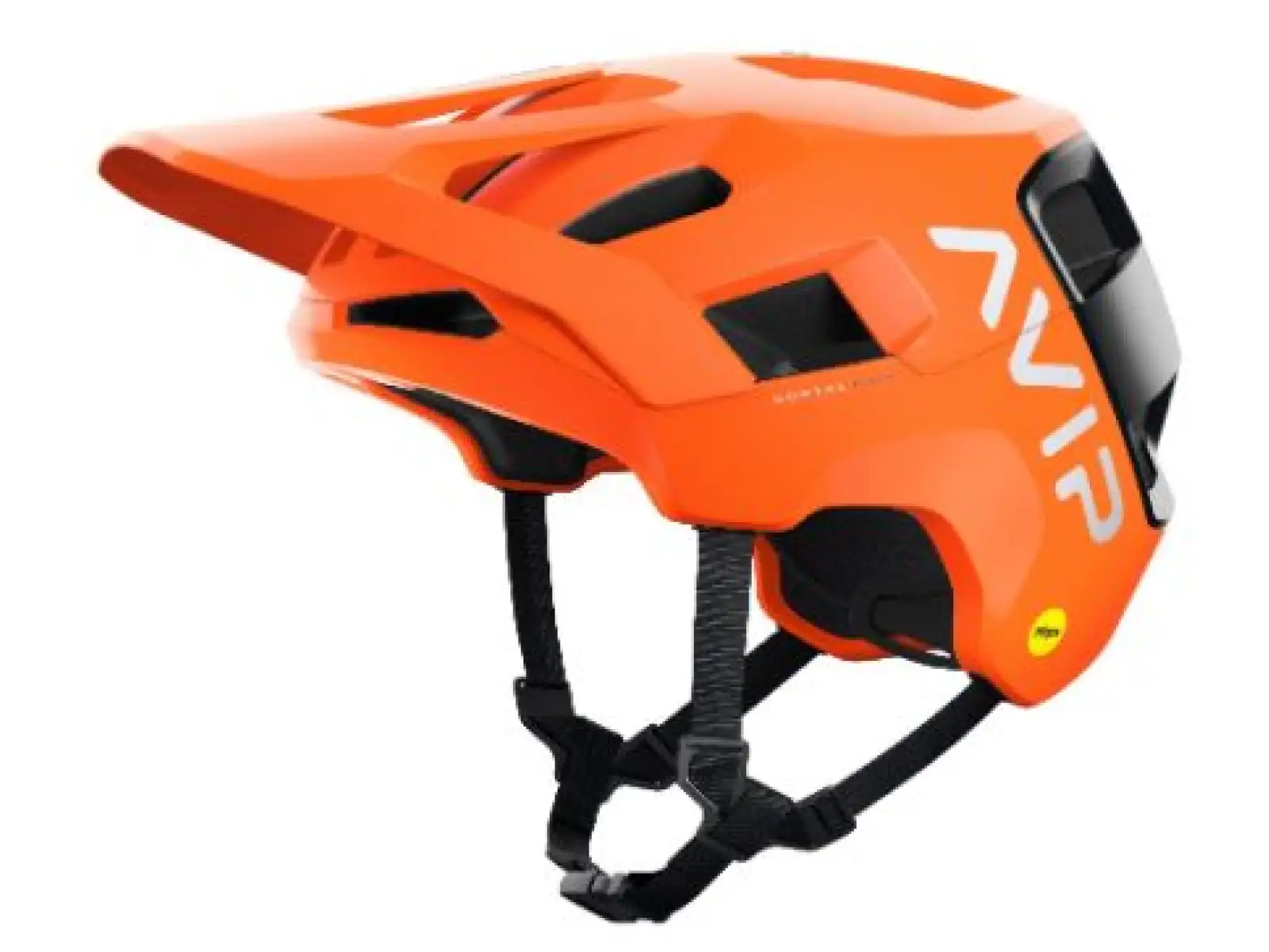 POC Kortal Race MIPS prilba Fluorescent Orange AVIP/Uranium Black Matt