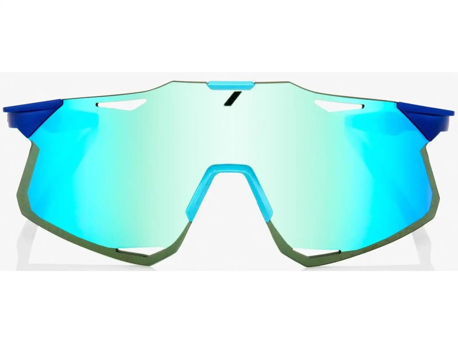 100% Hypercraft okuliare Matte Metallic Into the Fade/Blue Topaz Multilayer Mirror