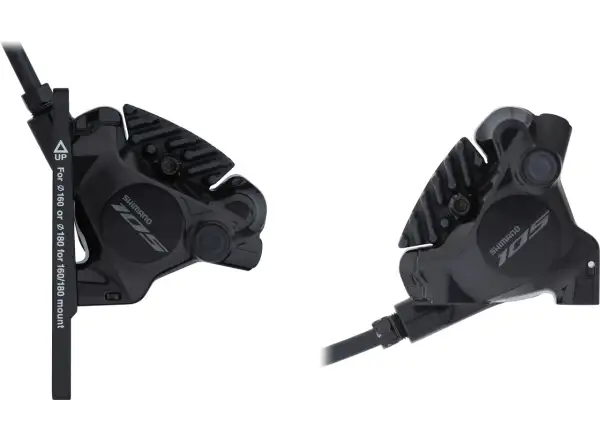 Shimano 105 Di2 BR-R7170 + ST-R7170 kotúčová brzda sada predná + zadná, J-kit, polymer