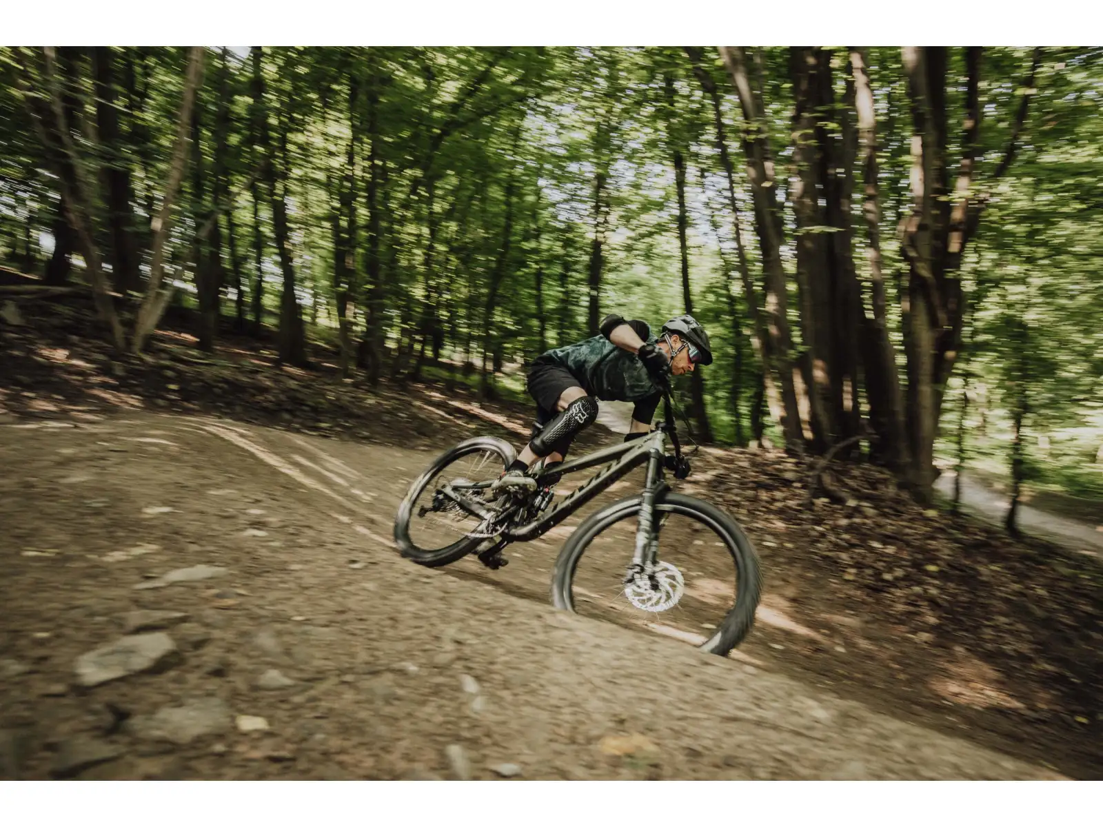 Force MTB Move pánsky dres krátky rukáv tmavá zelená