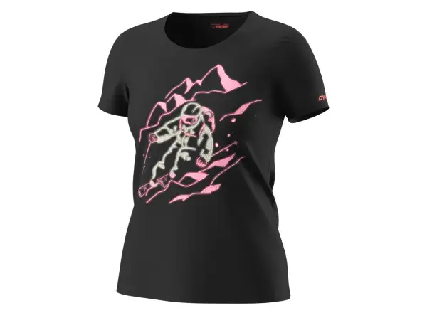 Dynafit Blacklight Cotton dámske tričko krátky rukáv Black Out